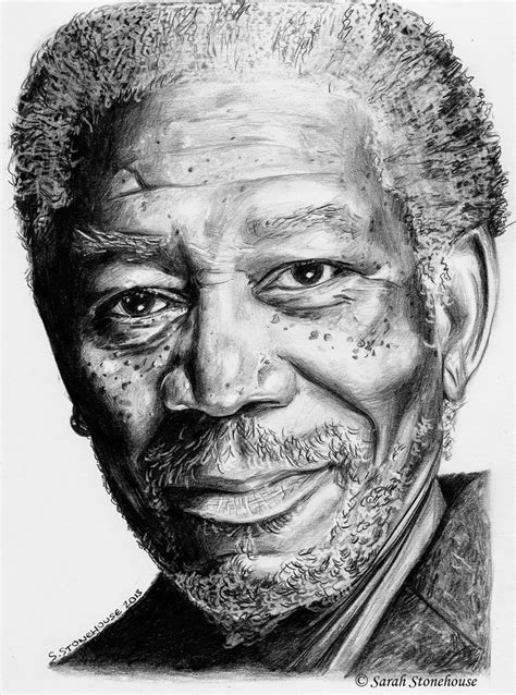 I M Morgan Freeman By Sarah789 Landscape Pencil Drawings Pencil Art Drawings Art Drawings