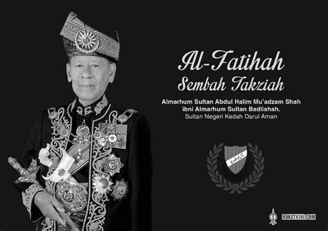 Kedah menteri besar datuk seri ahmad bashah md hanipah officially announced the passing of the sultan of kedah, sultan abdul halim mu'adzam shah today. DAP ucap takziah atas kemangkatan Sultan Kedah | roketkini.com