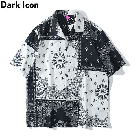 Hawaiian Shirt In Black And White Collectibles Art And Collectibles