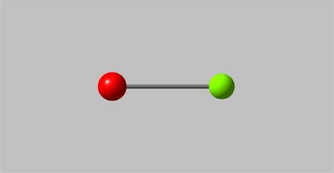 Bromine Monochloride Molecular Structure Isolated On Grey Stock