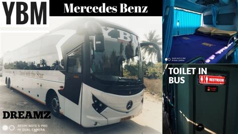 Ybm Travels Mercedes Benz Dreamz Sleeper Bus Toilet Youtube