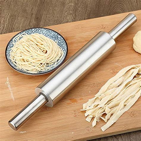 Turbobm Rolling Pin Stainless Steel Rolling Pin Non Stick And Zero