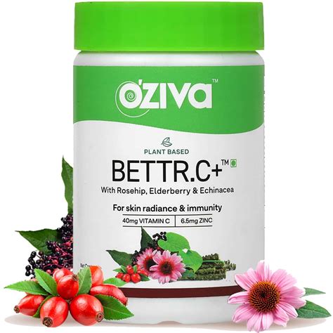 Buy Oziva Bettr C Plant Based Vitamin C With Zinc Rosehip Amla