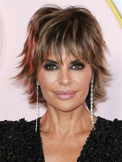 Short Wigs 100 Hand Tied Remy Human Hair Layered Lisa Rinna Wigs