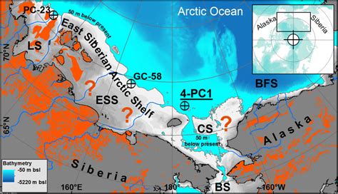 Paleotopographic Scheme Of The East Siberian Arctic Shelf 11000 Years