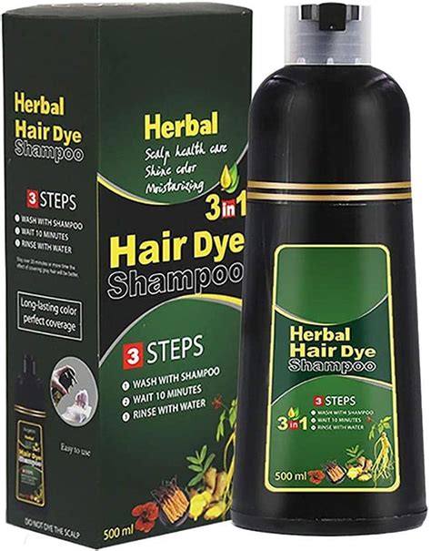 Tixiyu Hair Coloring Shampoo Herbal Hair Dye Shampoo 3 In 1 Hair Color Natural Hair Dye