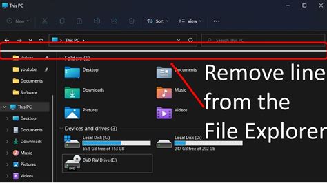 Remove Line In File Explore On Windows 11 Remove White Line File