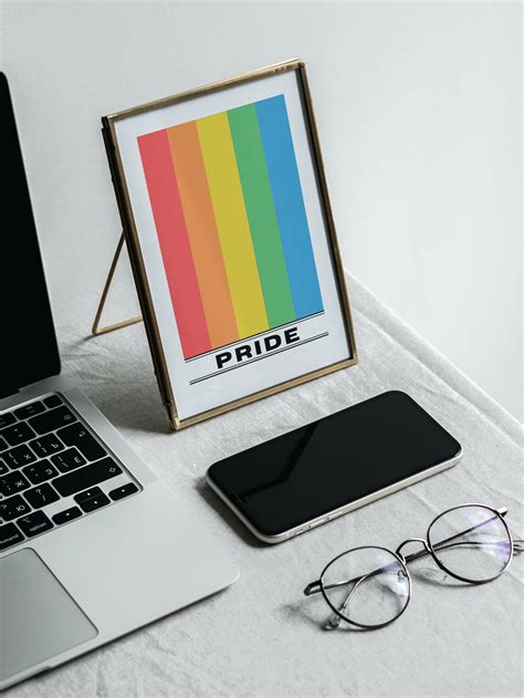 Lgbtq Pride Print Pride Rainbow Flag Print Gay Pride Prints Lgbtq Wall Art Bright Wall