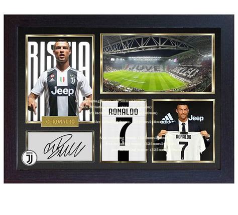 Cristiano Ronaldo Juventus Signed Photo Print Autograph Etsy
