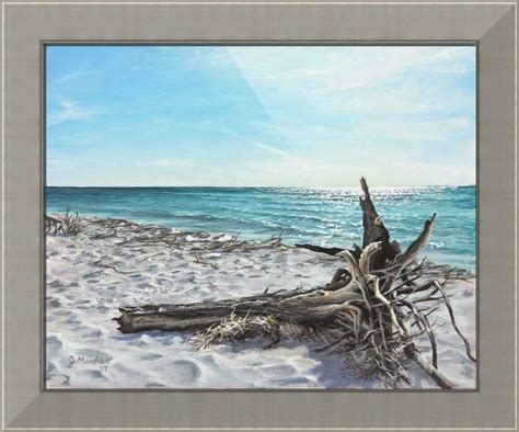 Gnarled Drift Wood By Joe Mandrick Beach Drawing Beach Painting