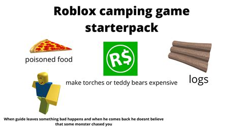 Roblox Camping Game Starterpack Rstarterpacks Starter Packs