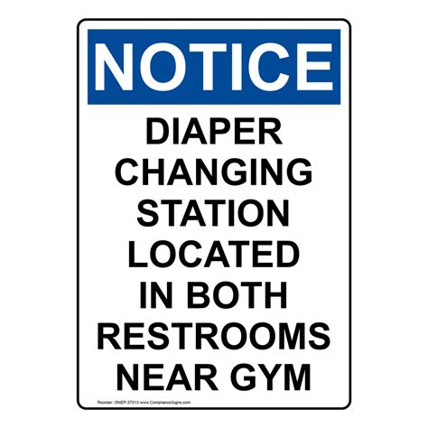 Osha Diaper Changing Station Located In Both Sign One 37013