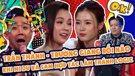 Trước đây, trấn thành cũng từng bị một thí sinh. Trấn Thành, Trường Giang 'rối não' nghe 'con nhà người ta ...