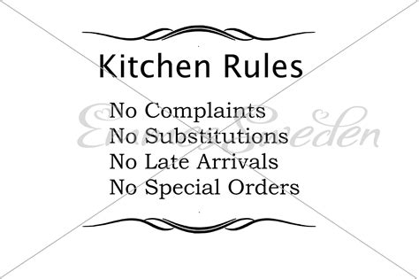 kitchen rules graphic by emmessweden · creative fabrica