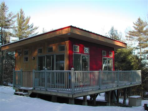 We carry house plans in virtually any style to our 400 to 500 square foot house plans offer elegant style in a small package. Small Modern Cabin