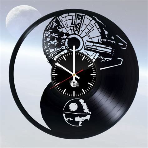 Star Wars Falcon Millenium Galax Handmade Vinyl Record Wall Clock Fan