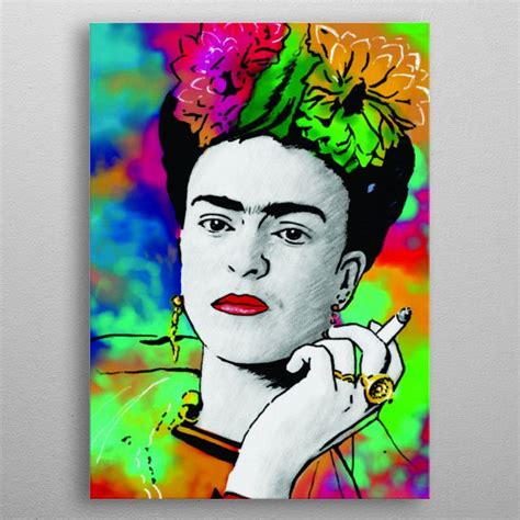 Frida Kahlo Pop Art Poster Print Metal Posters Pop Art Posters