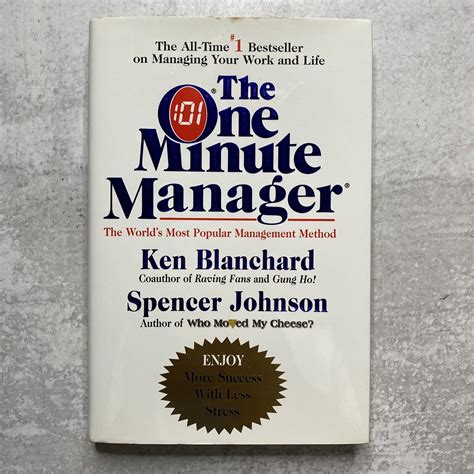 The One Minute Manager Hardcover By Kenneth H Blanchard Good