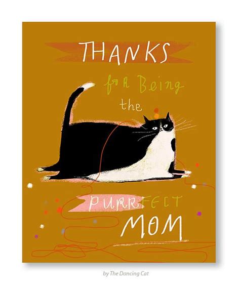 Funny Mothers Day Card Mothers Day Cat Card Mom Cards Cat Cards