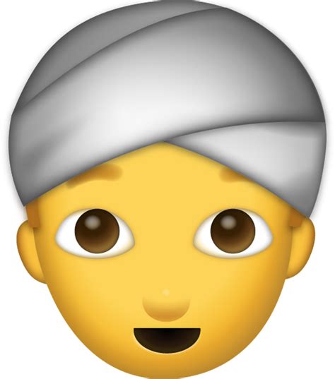 Man With Turban Emoji Free Download Iphone Emojis Emoji Island