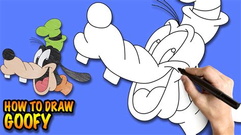 How To Draw Goofy Easy Step By Step Drawing Lessons For Kids Youtube