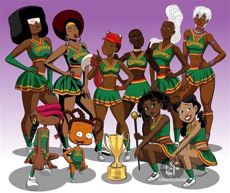 Cartoon Characters Girls Black Cartoon Media