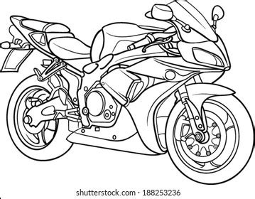 Easy drawings motorcycle painting pencil art drawings motorbike illustration wall decals motorcycle art bike. Outline Motorcycle Images, Stock Photos & Vectors ...
