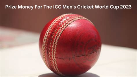 Prize Money For The Icc Mens Cricket World Cup 2023 Revealed What