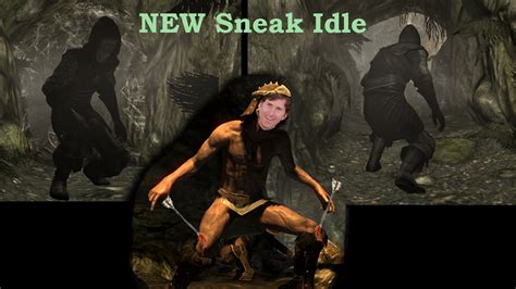 New Sneak Idle Animation At Skyrim Nexus Mods And Community