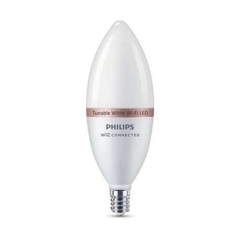 Philips Tunable White B12 Led 40w Equivalent Dimmable Smart Wi Fi Wiz
