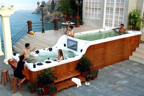Luxury Above Ground Hot Tubs Acrylic Home Ideas Hot Tub Big Hot Tubs Pool Hot Tub