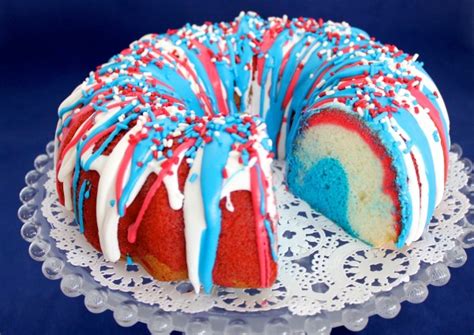 I Shouldnt But I Must Firecracker Bundt Cake An Explosive Red White And Blue Dessert