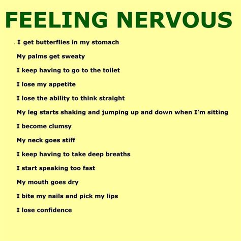 Feeling Nervous Expresiones En Ingles Expresiones Curso De Inglés