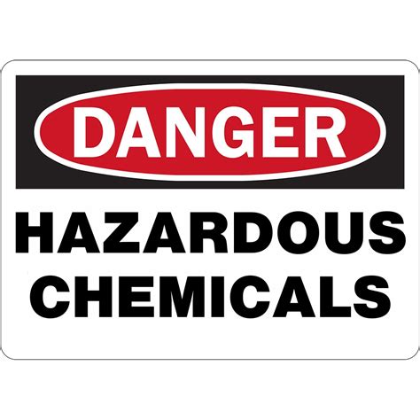 Hazardouschemicals Durable Safety Signs