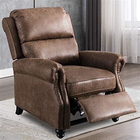 Ideal in a bedroom or dorm room, this recliner chair is convertible, allowing it to lie flat for easy for a classic style recliner chair with a modern look, the jummico fabric recliner massage bedroom. ANJ HOME Push Back Recliner Chairs for Living Room Bedroom ...