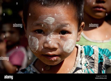 Chin Village Child Rakhine State Burma Myanmar Stock Photo Alamy