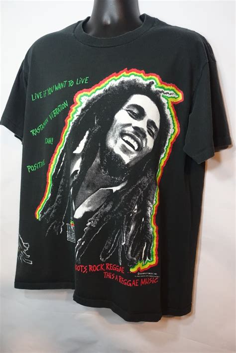 90s Bob Marley Vintage T Shirt Live If You Want To Live Rastaman Positive Vibration Reggae