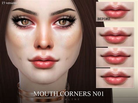 Cute Mouth Corners In 5 Styles For Your Sims Found In Tsr Category