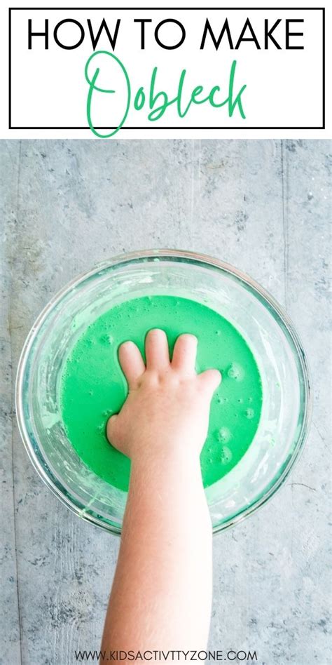How To Make Oobleck 2 Ingredients Kids Activity Zone