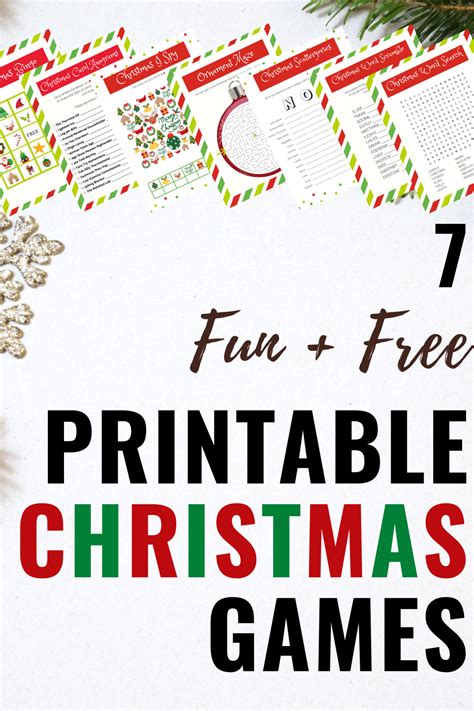 Download And Print These Free Printable Christmas Games For Your Kids