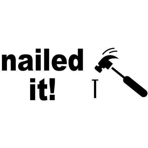Nailed It Meme Hammer Rubber Stamp Simply Stamps