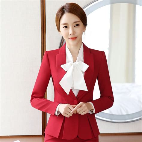 2018 Professional Autumn Business Suit For Women Xxxl Skirt Suits Ol Slim Work Wear Office Long