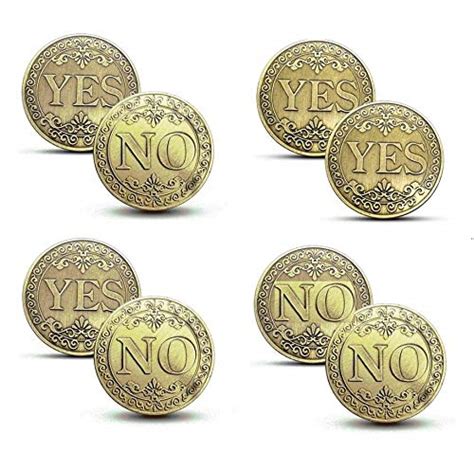 Buy Never Lose Nlr 4 Pcs Yes No Coins Flipping Challenge Coin