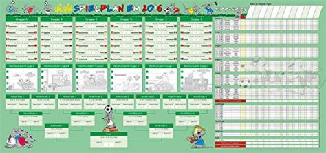 Der pdf spielplan der fußball em 2021 und zum selbst ausdrucken(aktualisierte version am 15.mai 2021). EM 2016 Spielplan
