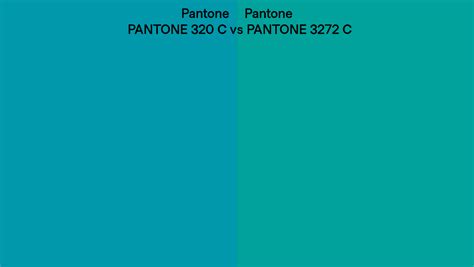 Pantone 320 C Vs Pantone 3272 C Side By Side Comparison