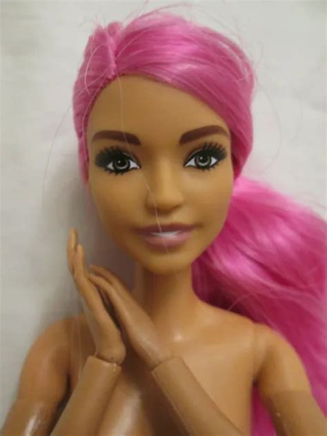 BARBIE DREAMTOPIA HYBRID Nude Doll Made To Move Body Hot Pink Hair Side Ponytail PicClick