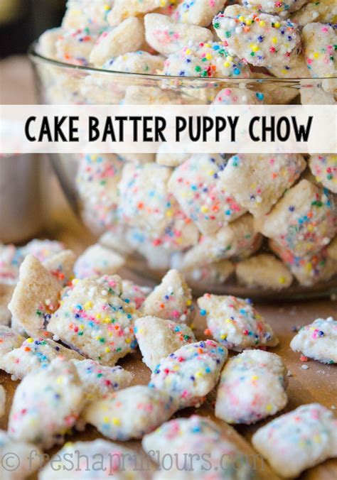 I decided to opt for funfetti cake batter puppy chow. Cake Batter Puppy Chow | Recipe in 2020 | Delicious ...