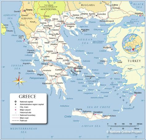 Mapa De Grecia Grecia Actual Antigua Turística Descargar E