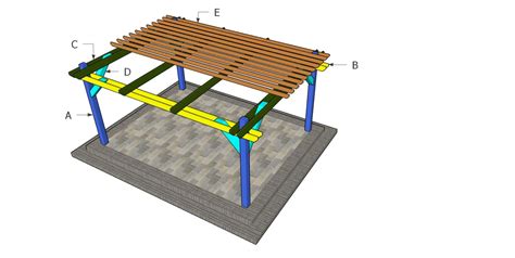 12x16 Pergola Plans Free Pdf Download Howtospecialist How To
