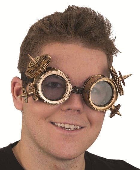 What Are Steampunk Glasses Steampunk Glasses Gold And Brown With Side